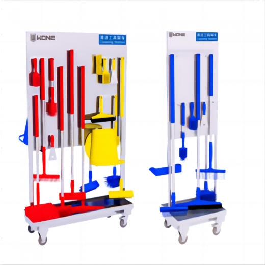 Clean Tool Rack Cart